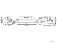 Living Room Set 6 Seater SOVIK Faux Leather Black_1041368