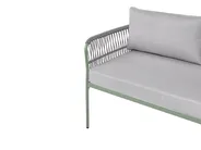 Garden Corner Sofa 3 Seater ONZO with Tables Metal Green Left Hand_1084380