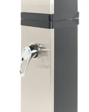Fristående soluppvärmd utomhusdusch BUENOS Svart_974044
