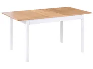 Jatkettava ruokapöytä HOUSTON Vaaleanruskea/valkoinen 120/150 cm 90 cm Mänty_1070977