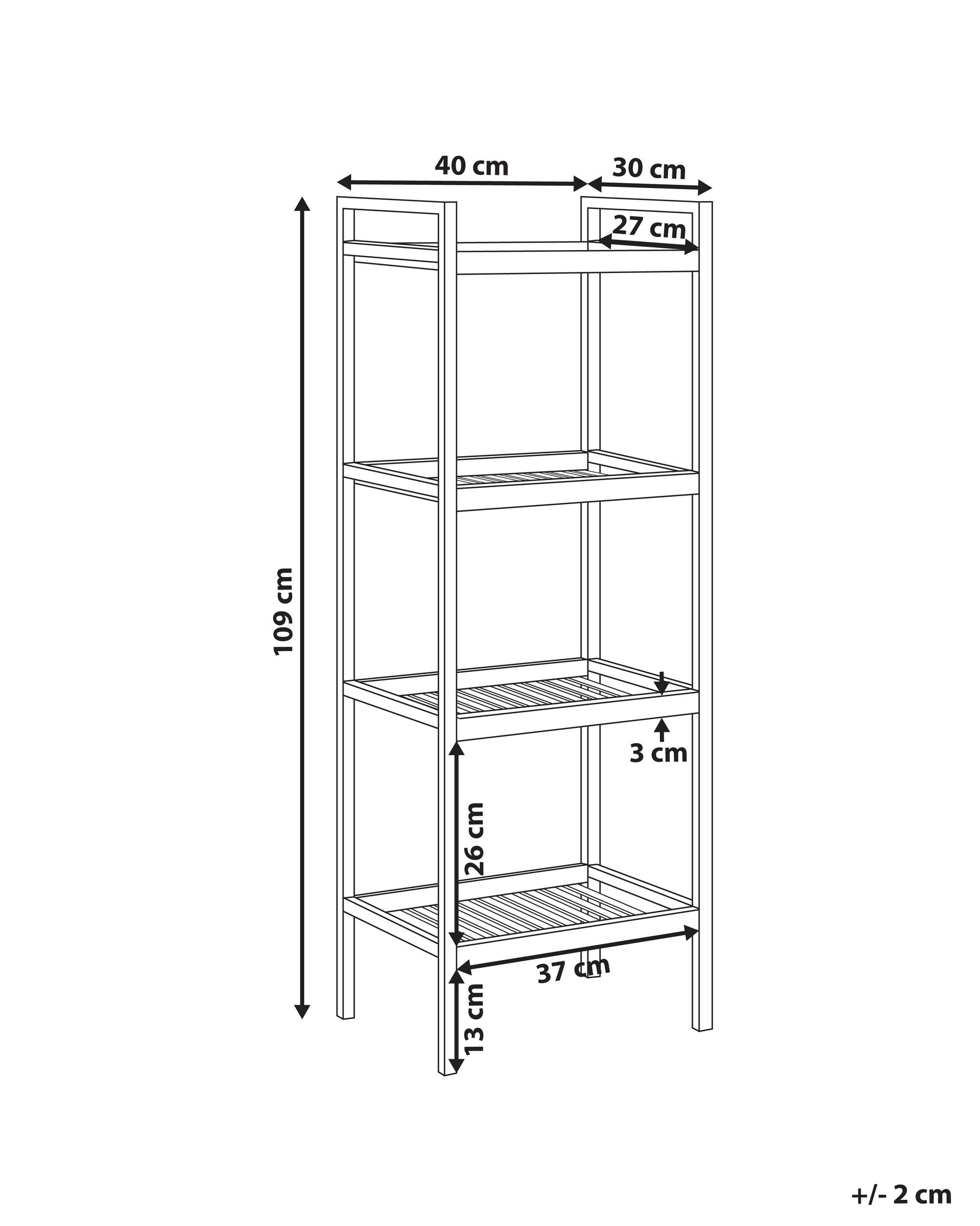 Hyllsystem med 4 hyllplan TAJZARA Bambu Ljusbrun_1014286
