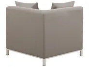 Trädgårdshörnsoffa med bord 5-sits BELIZE Modulär Beige Vänstervänd_754176