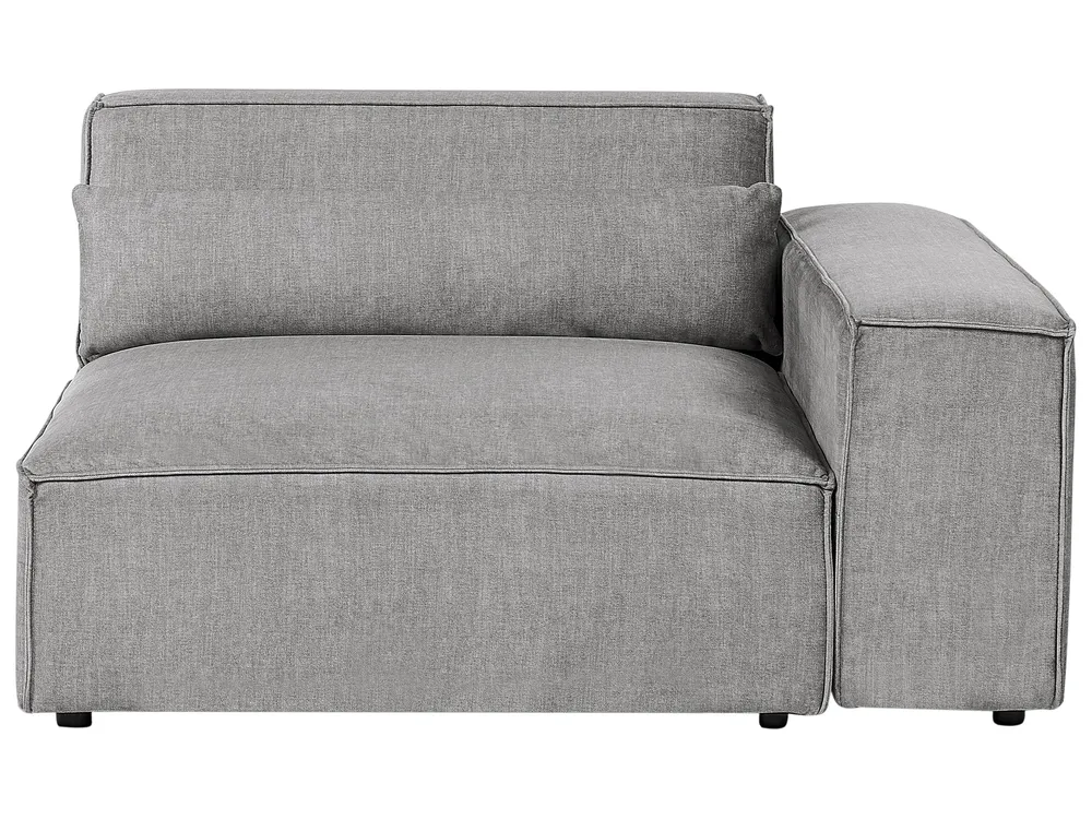 Corner Seat HELLNAR Fabric Grey Left Hand