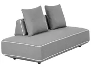 Chaise Longue SEILLANS Fabric Grey_1004482