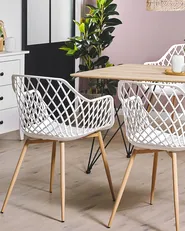Set of 2 Dining Chairs NASHUA White_775296