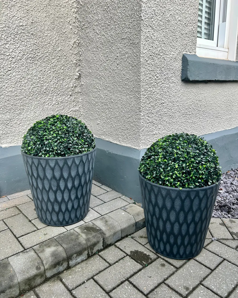 Plant Pot LAVRIO 36 cm Dark Grey_961805