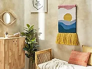 Fabric Wall Hanging HASILPUR 108 cm Cotton Multicolour_1180218