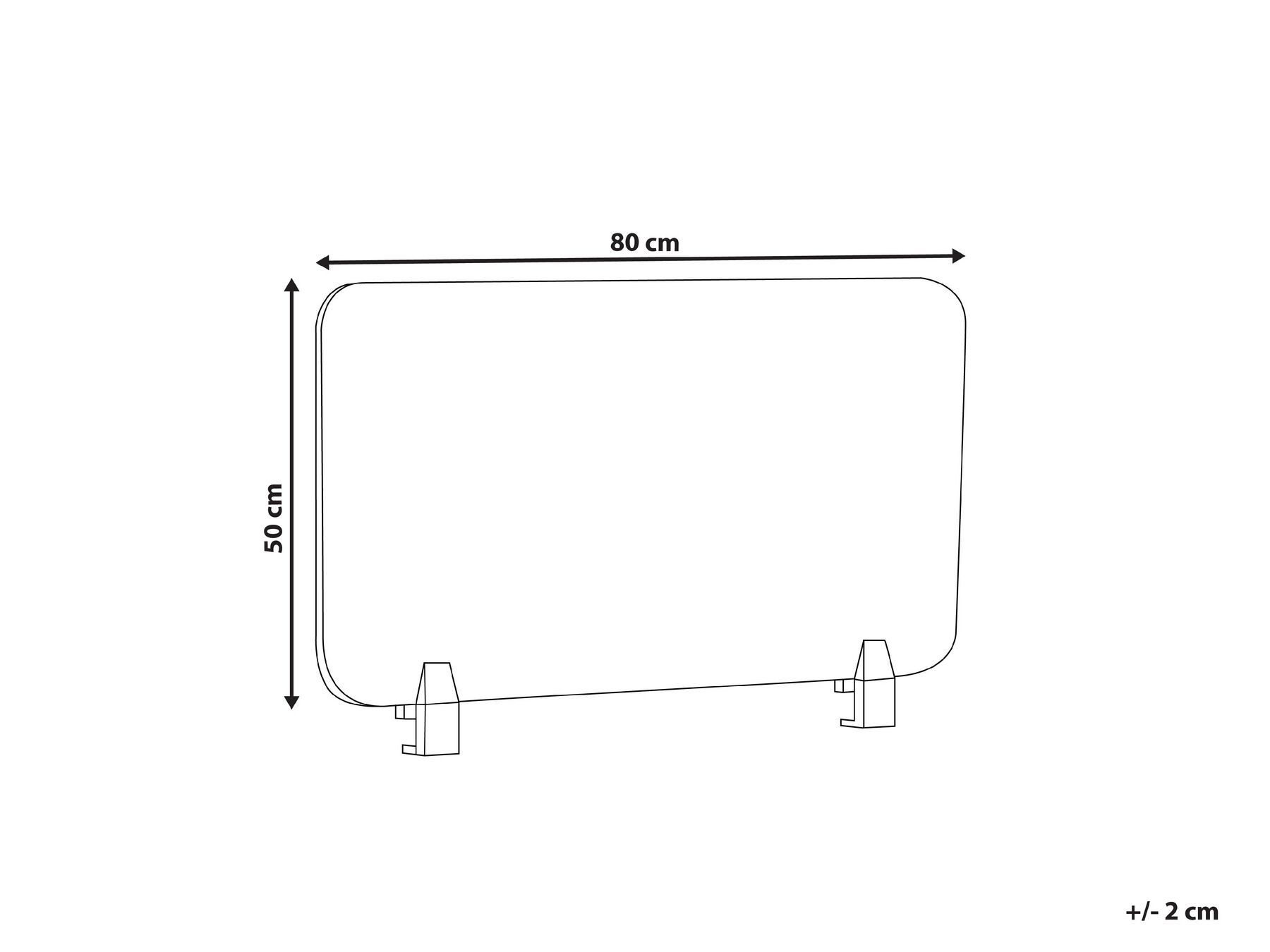Desk Screen SPLIT 80 x 50 cm Green_1015178