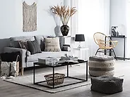Sofa 2 Seater KALMAR Fabric Light Grey_1179182
