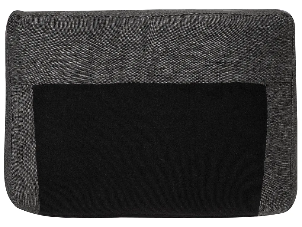U-Shape Sofa Bed 5 Seater KARRABO with Storage Fabric Dark Grey_712717