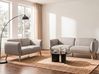 Living Room Set 5 Seater LJUNG Fabric Light Brown