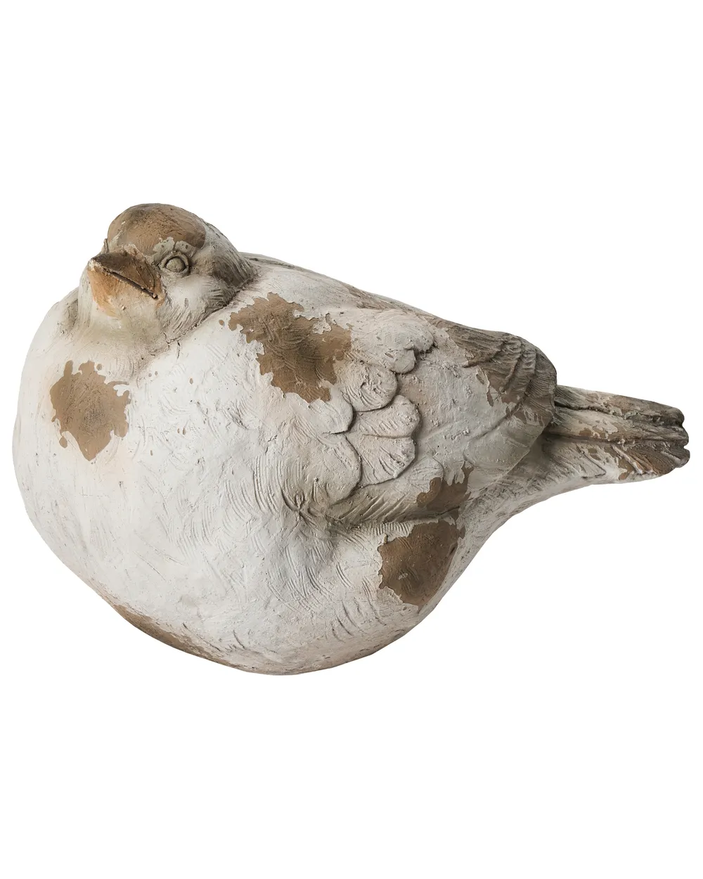 Set of 3 Garden Figurines ANGHIARI Bird Beige_1054875