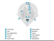 Kulmaporeamme LED-valolla MILANO 181 x 150 cm Bluetooth-kaiuttimella Valkoinen_810835