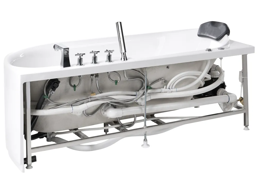 Massagebadkar SAYULA 1700 x 800 mm Vit Högervänd_1029492