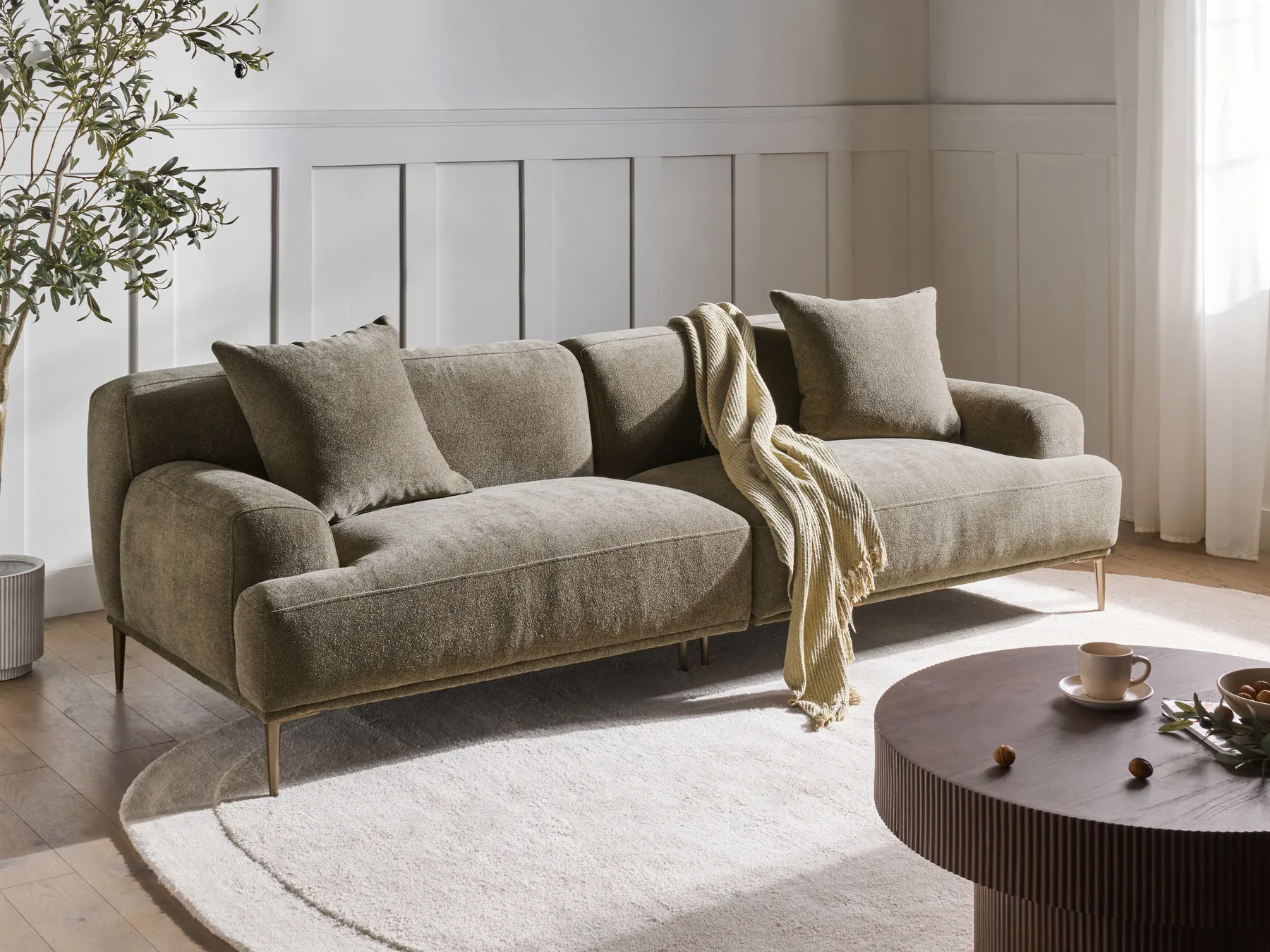 Soffa 3-sits MATILA Ljusbrun_1044424