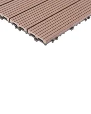 Outdoor Flooring ATELETA Wood-Plastic Composite (WPC) Brown_966666