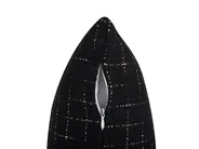Set med 2 prydnadskuddar BELLFLOWER 45 x 45 cm Svart Geometriskt tryck_769241
