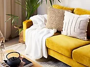 Pläd MIRGE 125 x 150 cm Vit_1184369