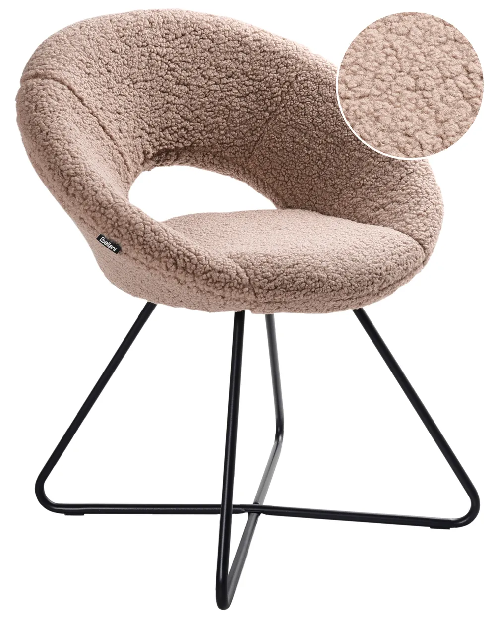 Dining Chair RACHEL Boucle Taupe