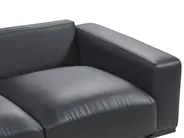 Sofa 2 Seater SOVIK Faux Leather Black_891891
