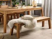 Garden Dining Table LIVORNO 210 cm 90 cm Acacia Wood Brown_797511
