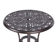 Bistro Table ANDALO 68 cm 68 cm Metal Brown_931786