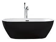 Freestanding Bathtub NEVIS 1500 x 750 mm Black_1150257