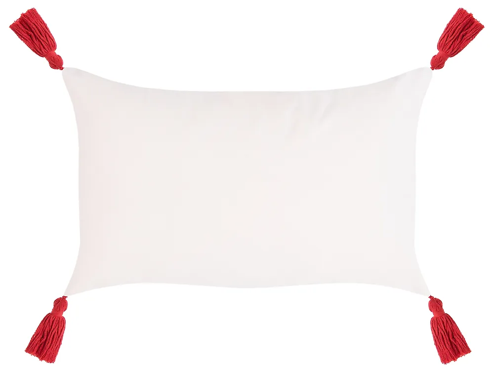 Set of 3 Decorative Cushions XAVIA 30 x 50 cm 45 x 45 cm White Christmas Motif_1164610