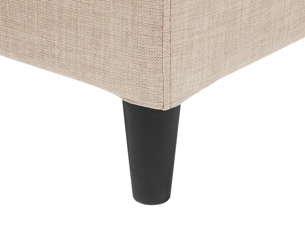 Bed Frame Cover FITOU 160 x 200 cm Beige_752842