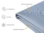 Regntrekk CHUVA 90 cm 90 cm 105 cm Grå_914402