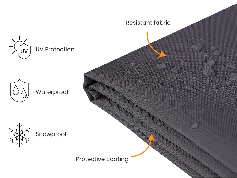 Rain Cover CHUVA 255 cm 180 cm 70 cm Black_1038846