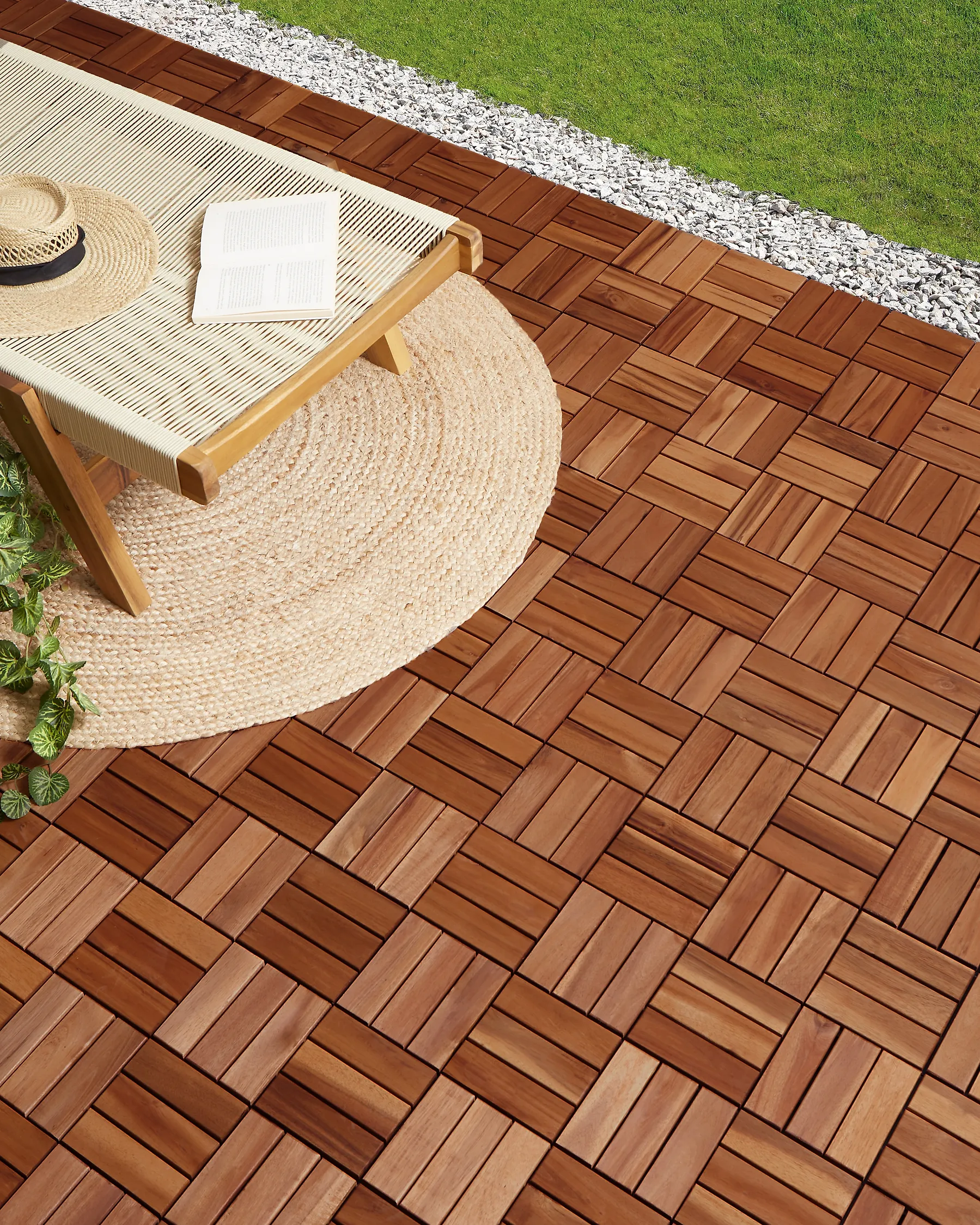 Outdoor Flooring ACERENZA Certified Acacia Wood Brown_957715