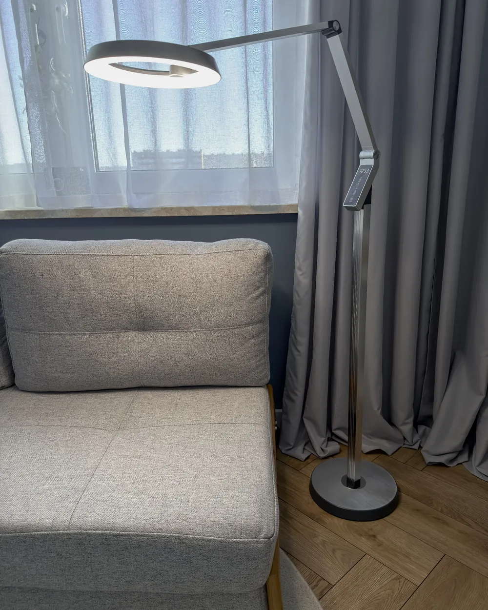 LED-lattiavalaisin CARINA himmennettävä metalli Hopea_1056686