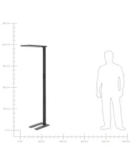 LED Floor Lamp ORION with Motion Sensor Metal Black_868768