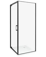 Duschväggar DARLI 700 x 700 x 1850 mm Svart_944121