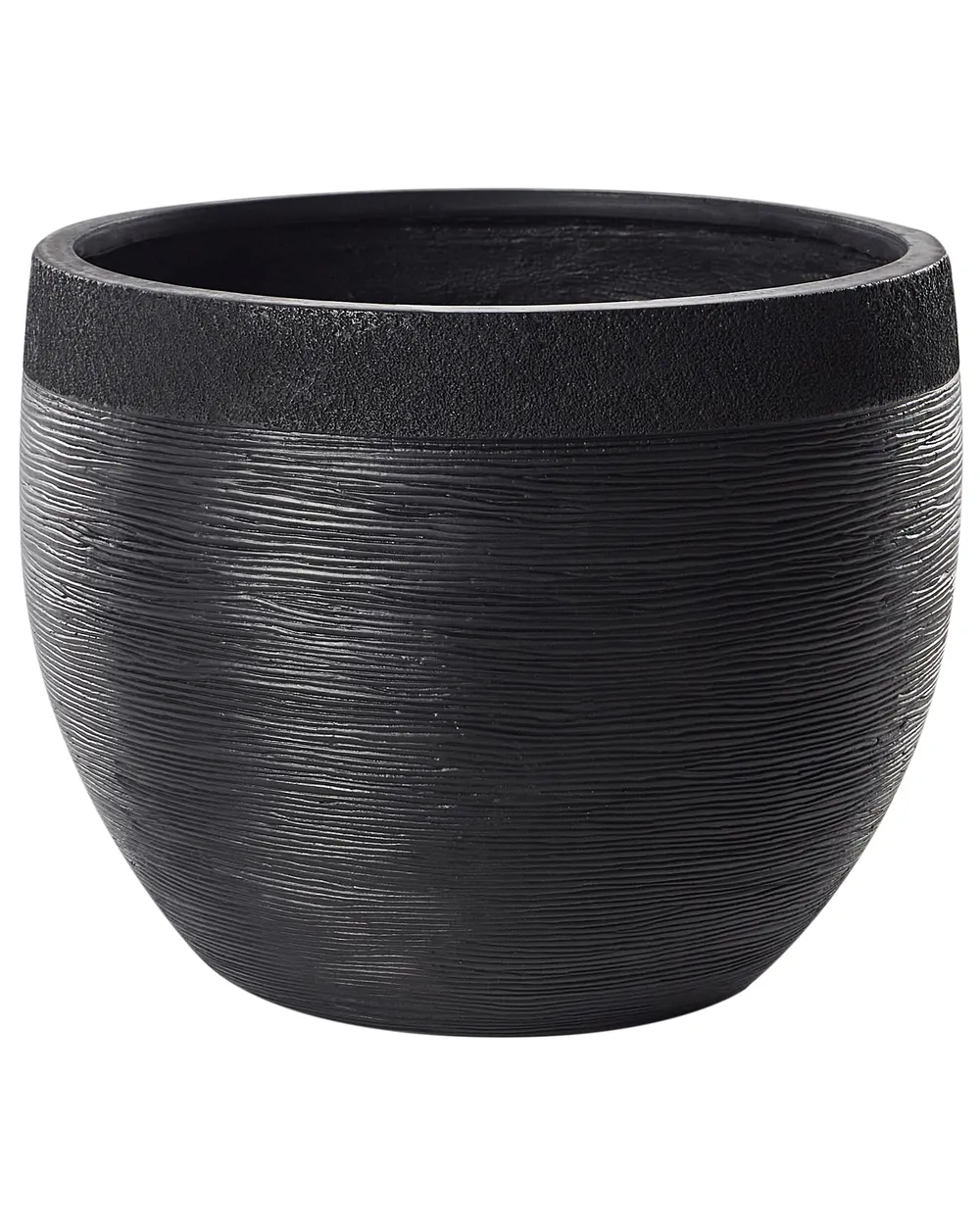 Plant Pot ZAKROS 50 cm Black