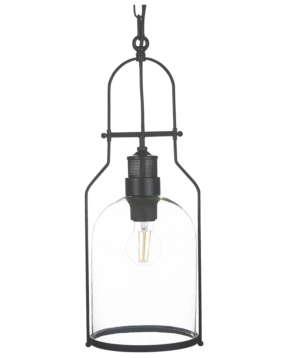 Pendant Lamp BASHILO Metal Black