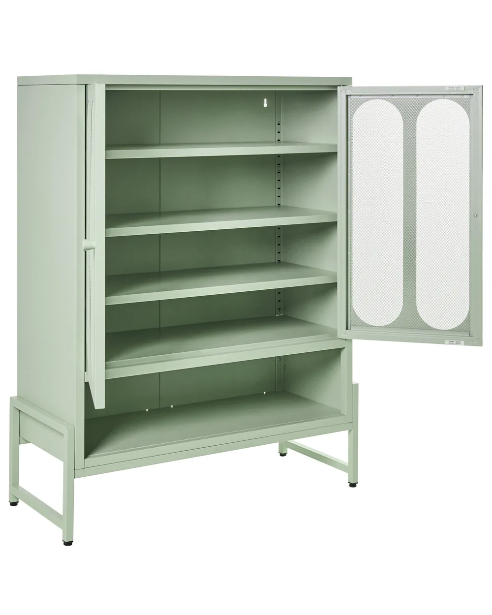 2 Door Sideboard SOLETTA Metal Mint Green_1049470