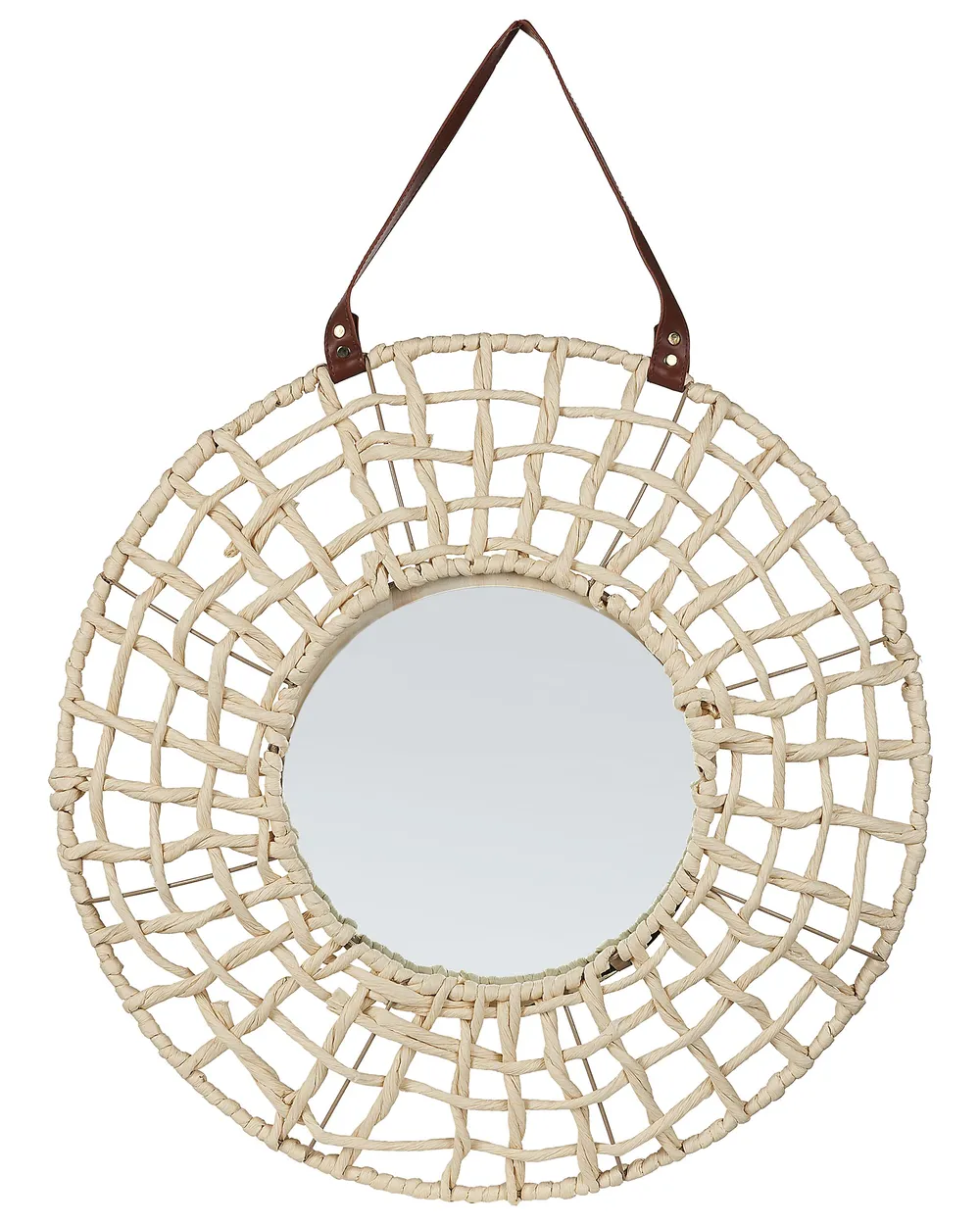 Wall Mirror PALACI 60 cm 60 cm Paper Rope Natural
