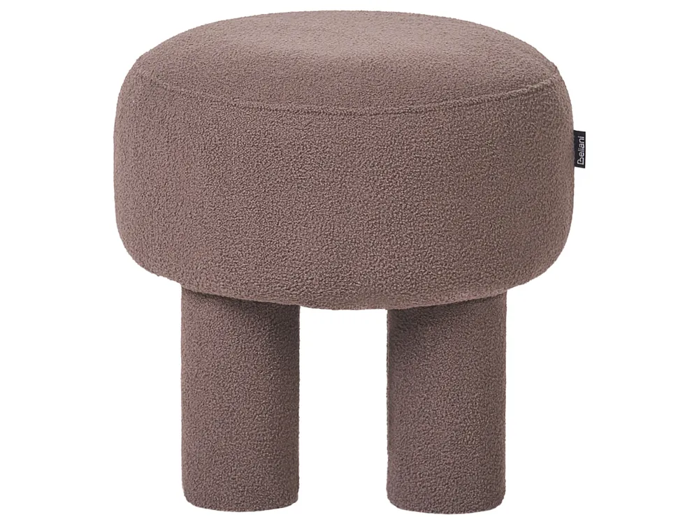 Footstool CANBY Boucle Brown_1067010