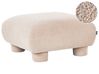Fotskammel MJALBI Bouclé Beige