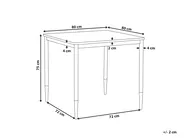 Matbord SHALFORD Svart 80 cm 80 cm_790634