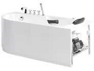 Massagebadkar SAYULA 1700 x 800 mm Vit Vänstervänd_1029509
