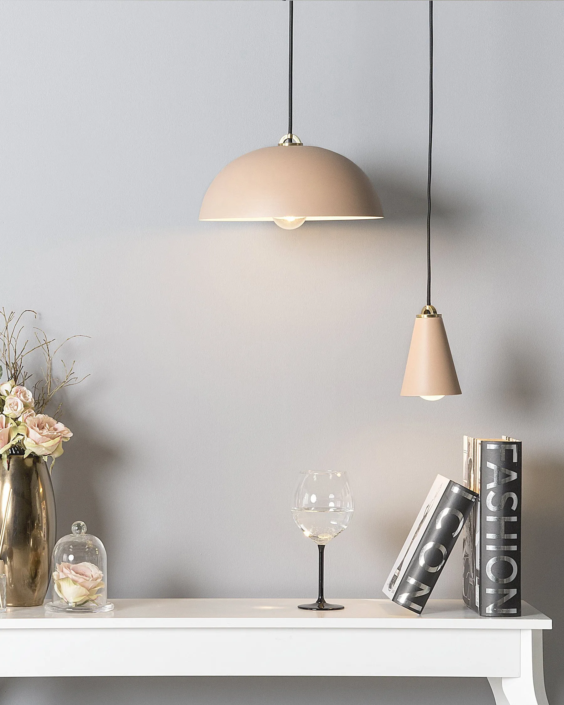 Pendant Lamp CARES Metal Pink_690645