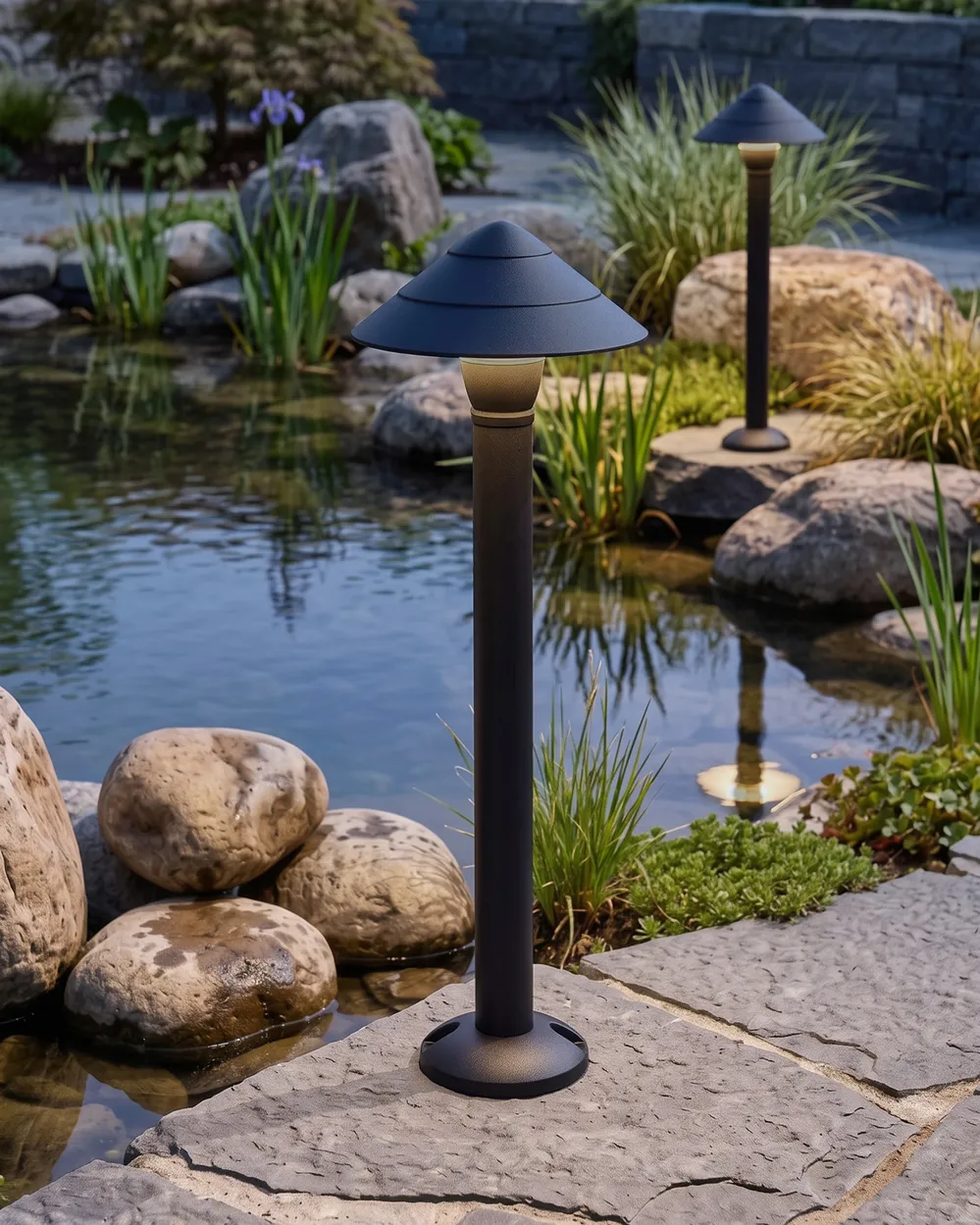 Outdoor LED Bollard Lamp GAIA Black
