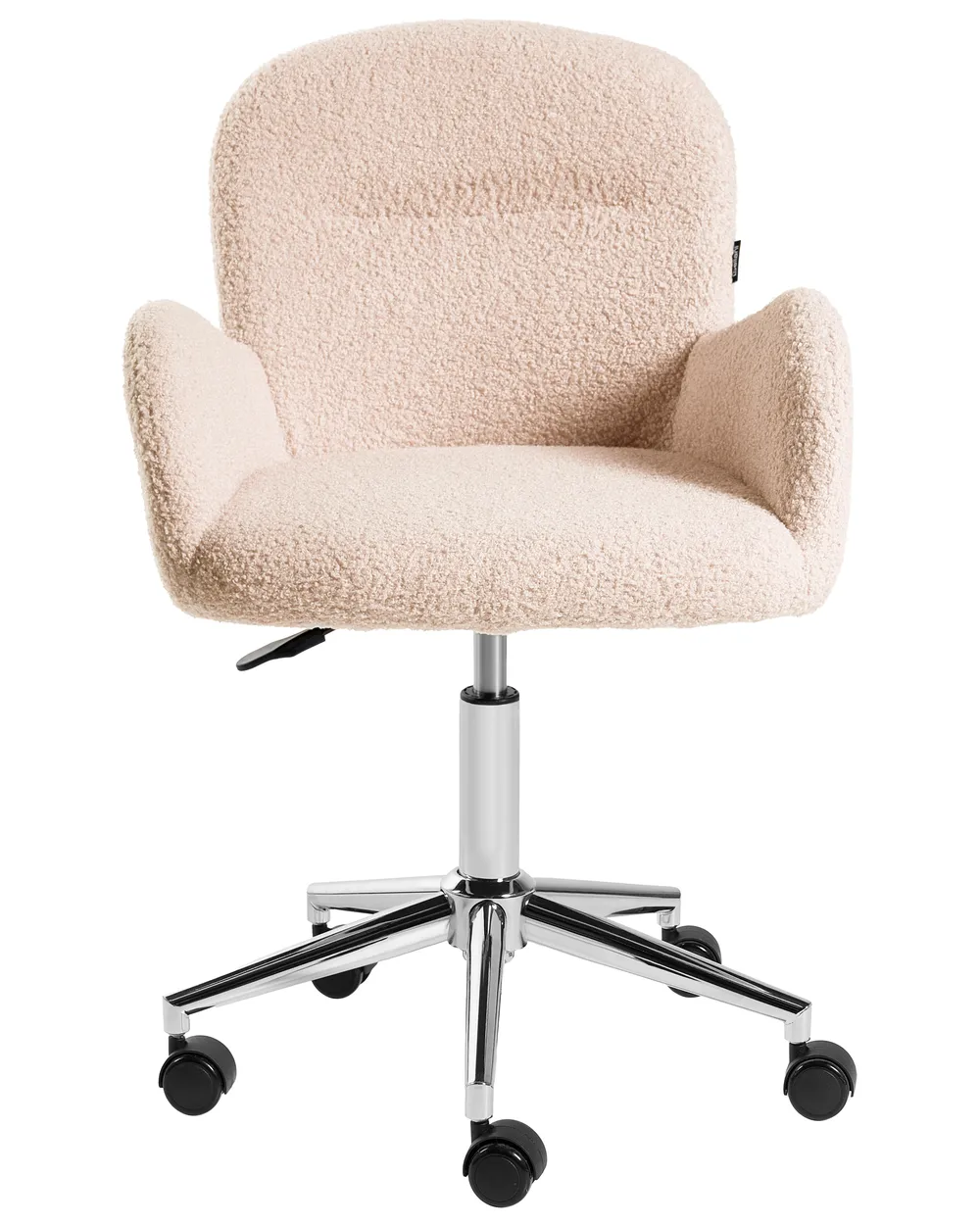 Skrivbordsstol PRIDDY Bouclé Ljusbeige_1101215