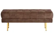 Upholstered Bench ROSEVILLE Velvet Dark Brown_924451