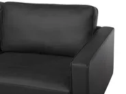 Sofa 3 Seater SAVALEN Leather Black_723696