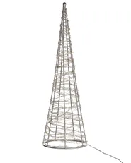 Ulkokoriste LED-valo KOTALA 57 cm Joulukuusi Hopea_813180