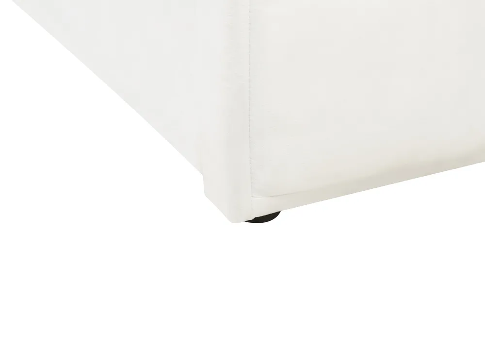 Utdragbar säng Sammet CHAVONNE 90 x 200 cm Off-White_969778